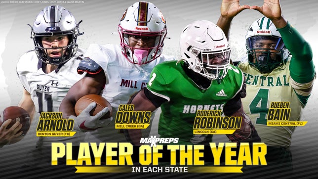 Roderick Robinson of Lincoln (San Diego, CA), Liona Lefau of Kahuku (HI), and Bryce Underwood of Belleville (MI) are highlighted.