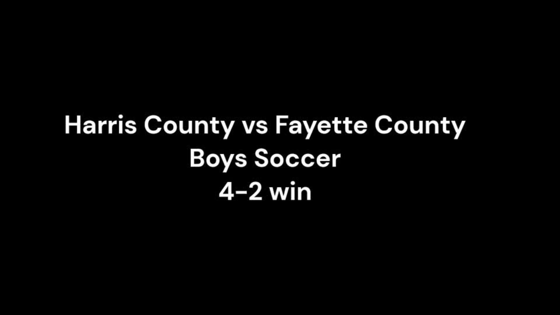 Harris County vs Fayette County