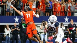 HIGHLIGHTS: Jaxon Smith-Njigba leads Rockwall to 60-59 over Texas power Allen in 2019 playoffs