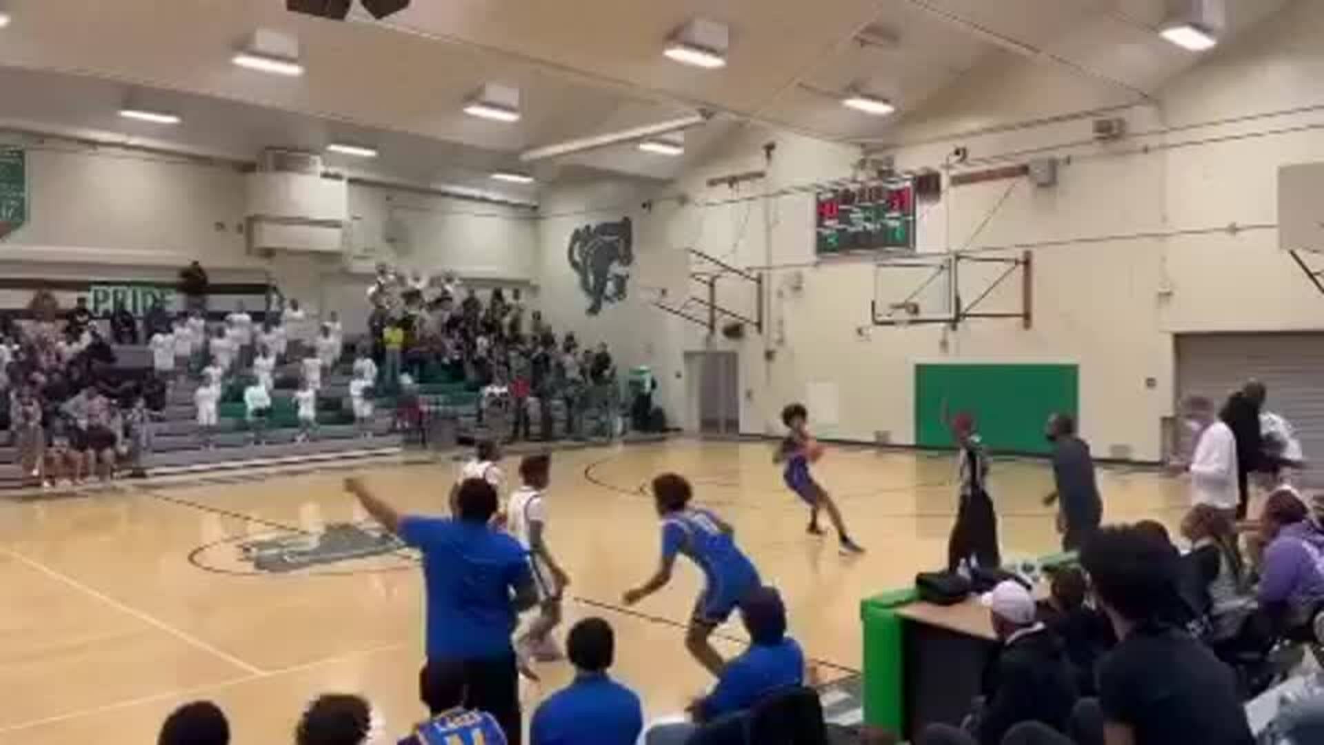 Buzzer beater winning shot