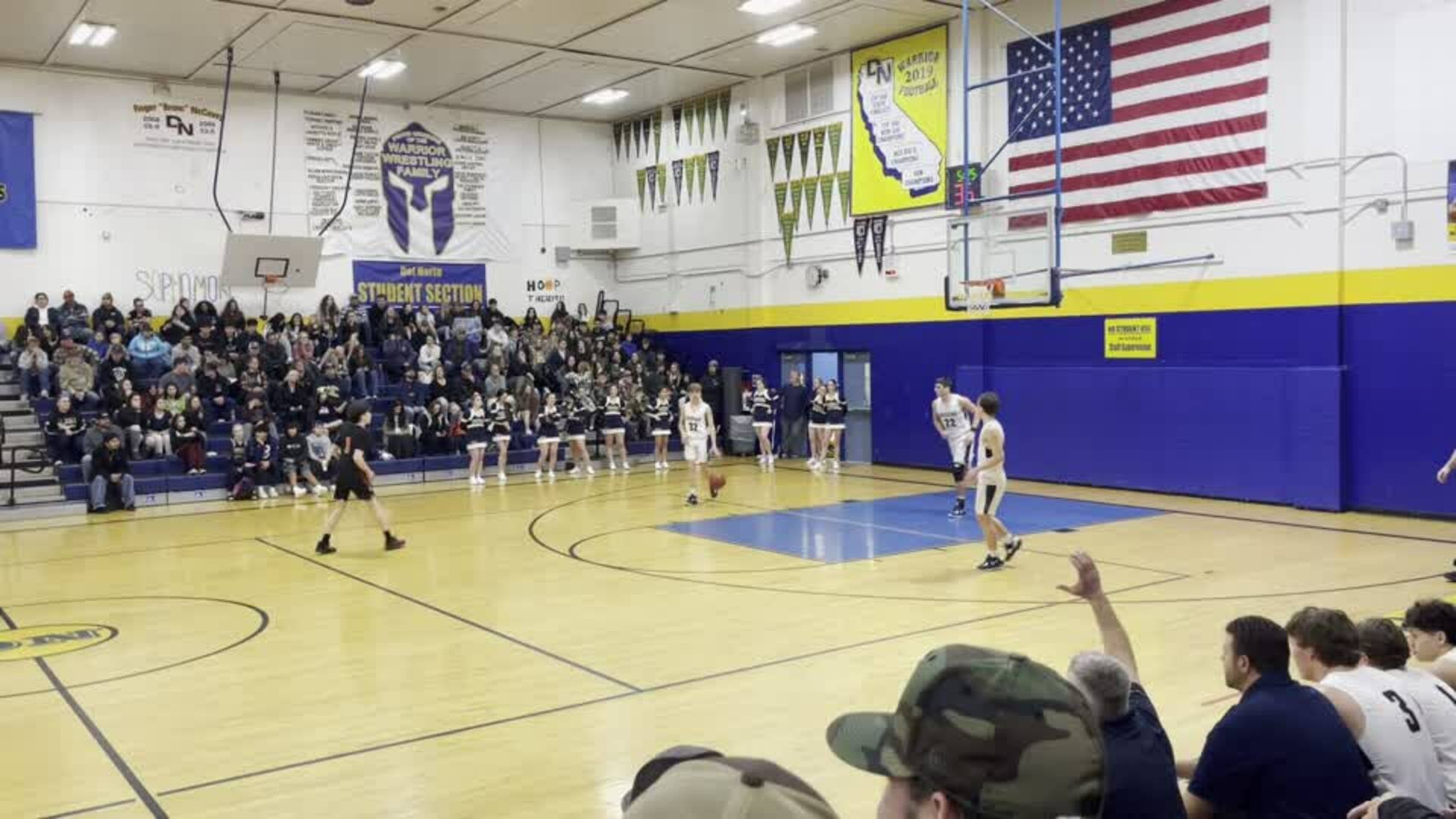 #25 Kalani Butor with amazing on the ball defense and the steal!