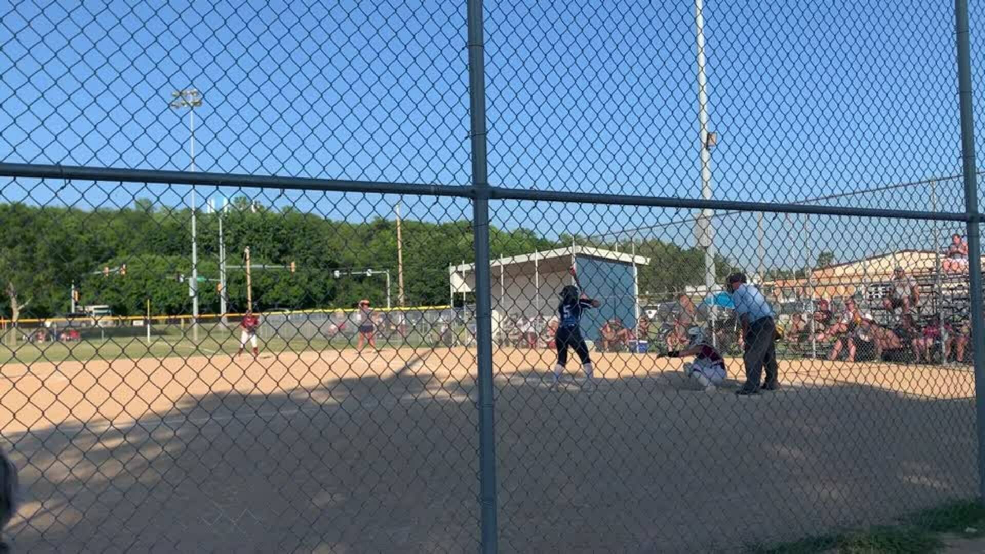 Alyssa Griffin 2 RBI Double against Clarinda