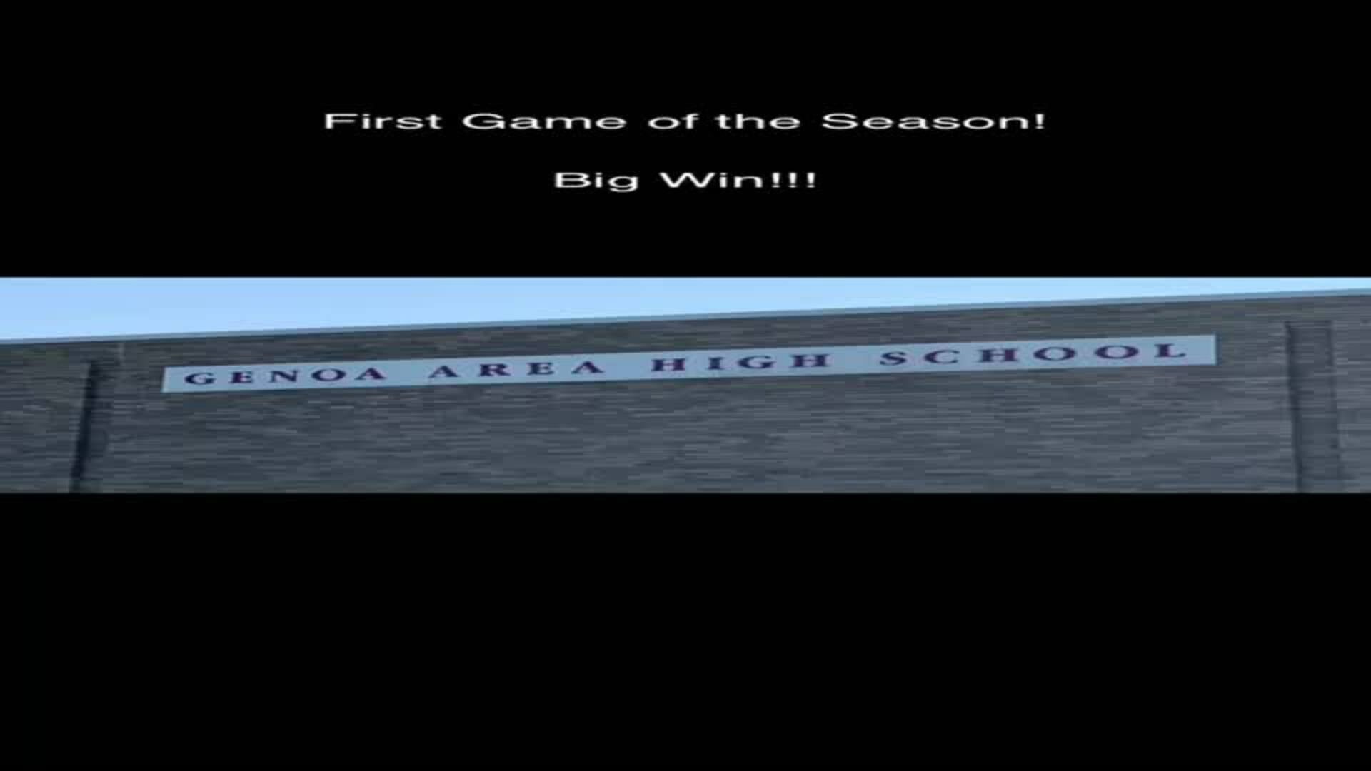 First Game First Win!