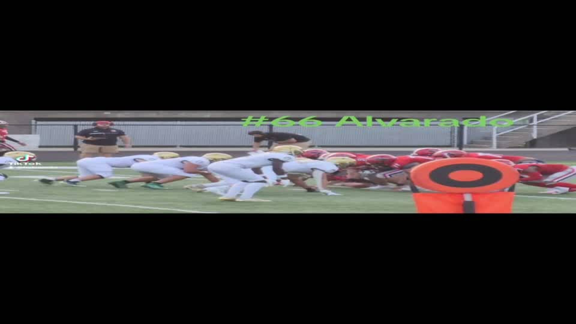 DL Abe Alvarado gets ball carrier