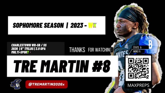 Tre Martin (2026 WR-SB, SS) 6" 175 LBS | 3.9 GPA - Week 2 Highlights | Twitter: @TreMartin2026