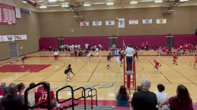 #7 Kaeleana Duncan makes a great serve & save to win the point v. Antelope HS JV