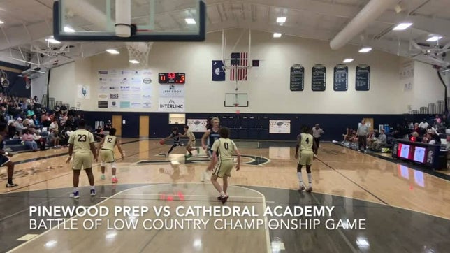 Pinewood Prep defeats Cathedral Academy 57-50 in the Battle of Low Country Championship game.