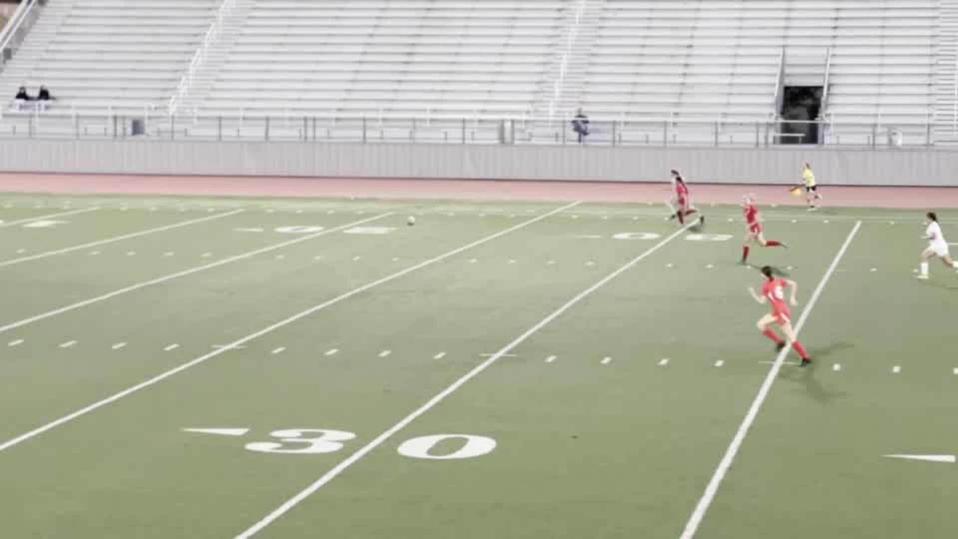 Hackworth gets MHS on the board against Burroughs!