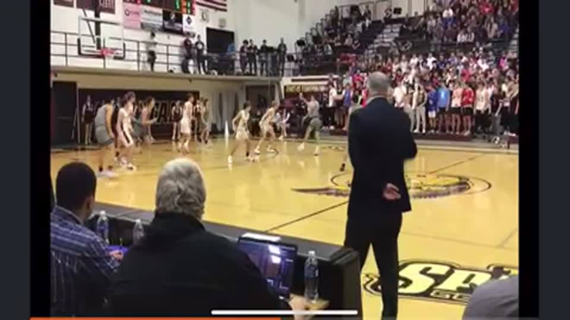 Jaden Brock with the Pull Up jumper