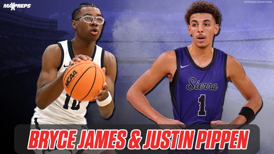 Taking a look at Sierra Canyon's (Chatsworth, CA) senior guard Justin Pippen and junior forward Bryce James.