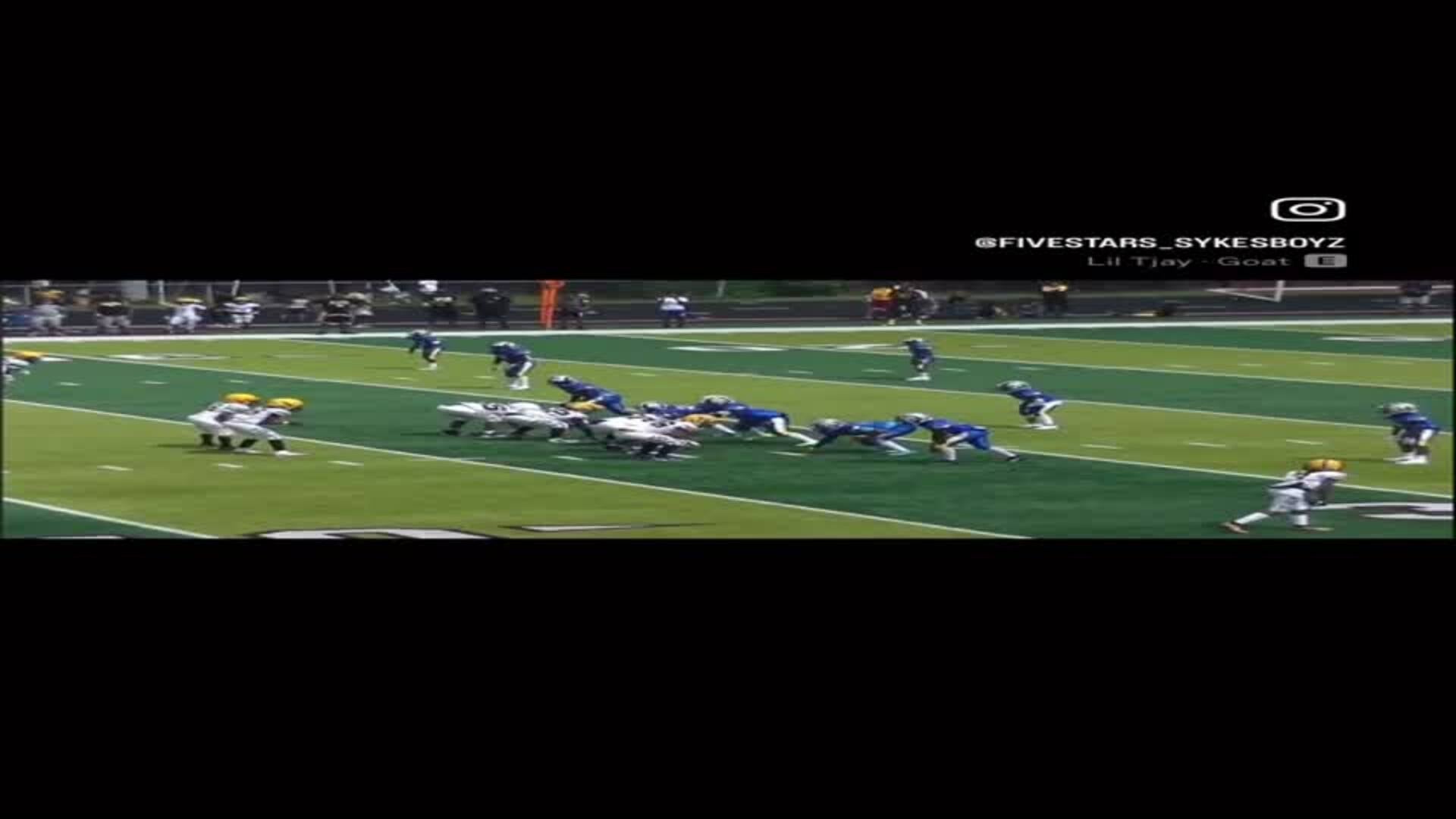 5th grader DEMETRIUS SYKES JR TRIBUTE TO MICHIGAN AND HARBAUGH