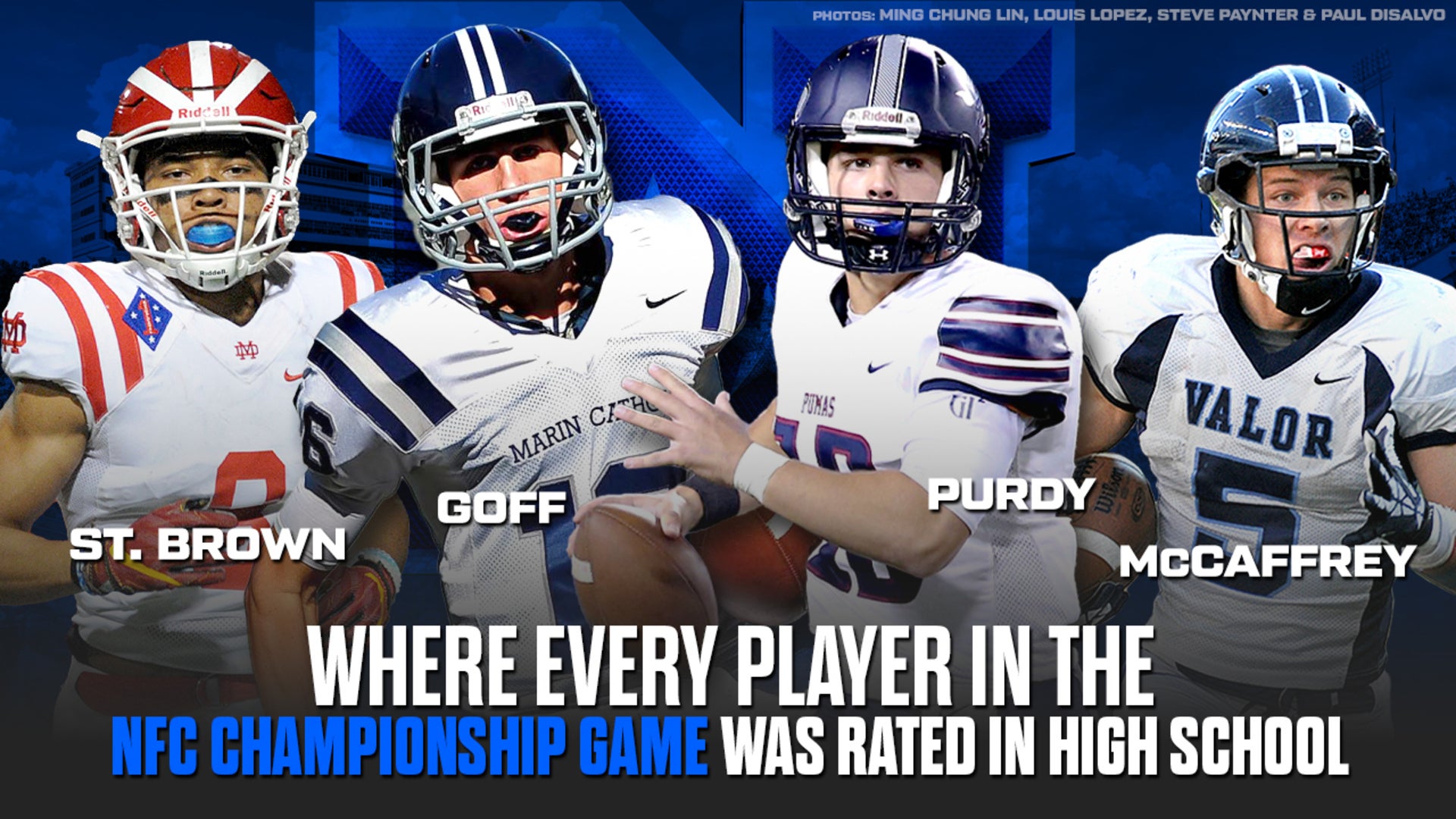 Where Every Player in the 2024 NFC Championship was Ranked in High School