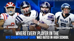 Where Every Player in the 2024 NFC Championship was Ranked in High School