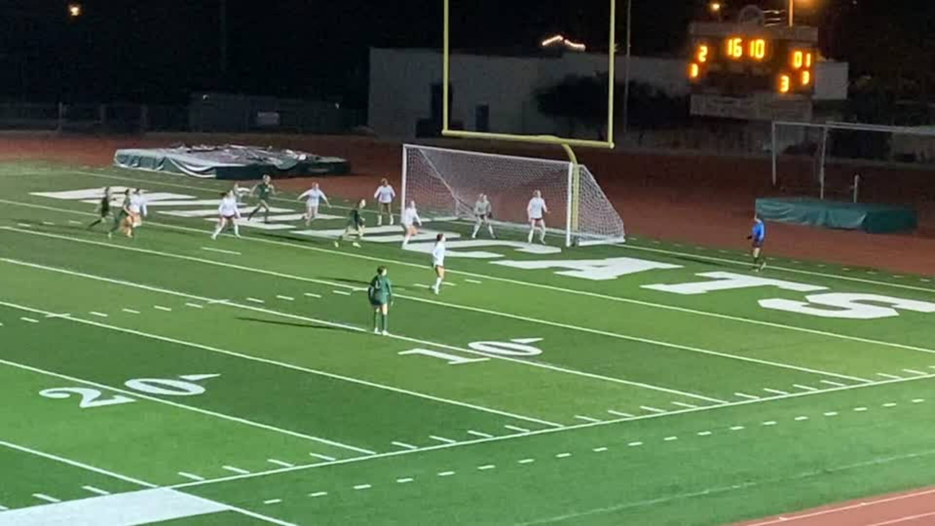 Chiovare Caps 1st Half, All Header Hat Trick!