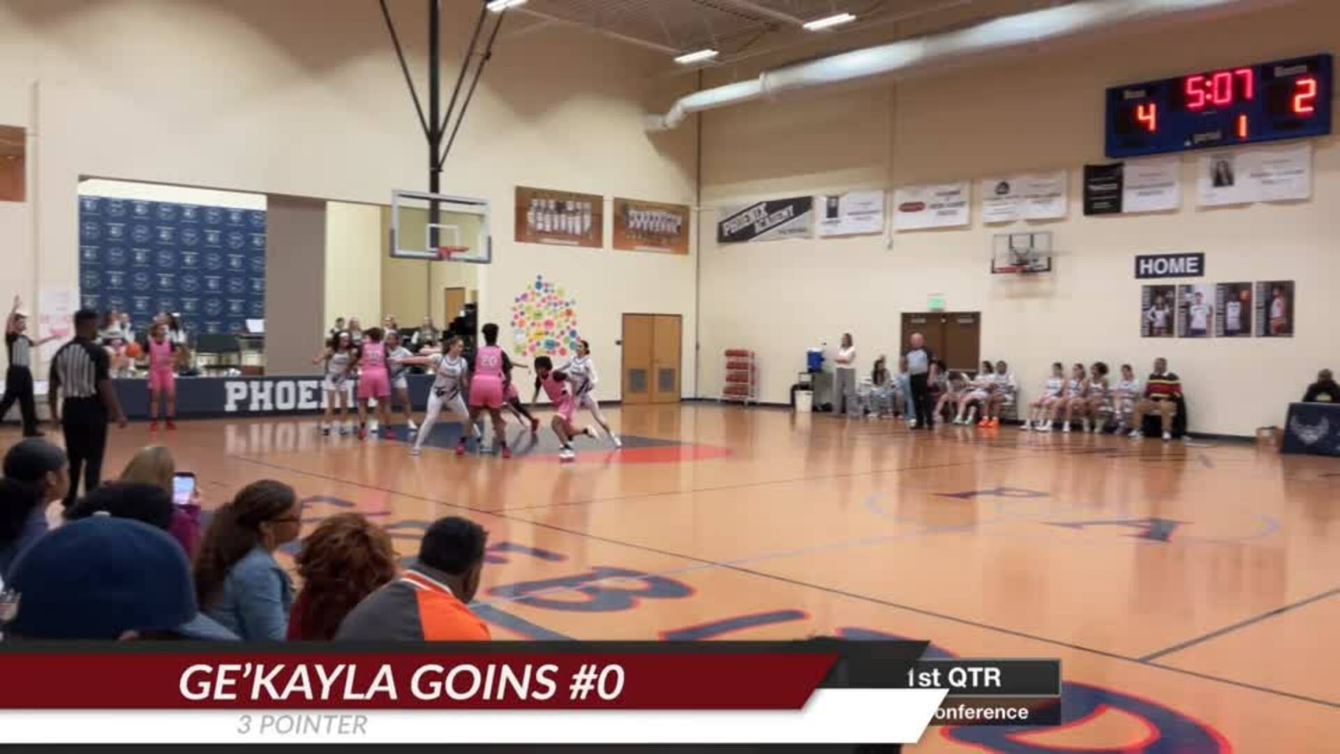 GeKayla Goins Gme Highlights vs Phoenix Academy
