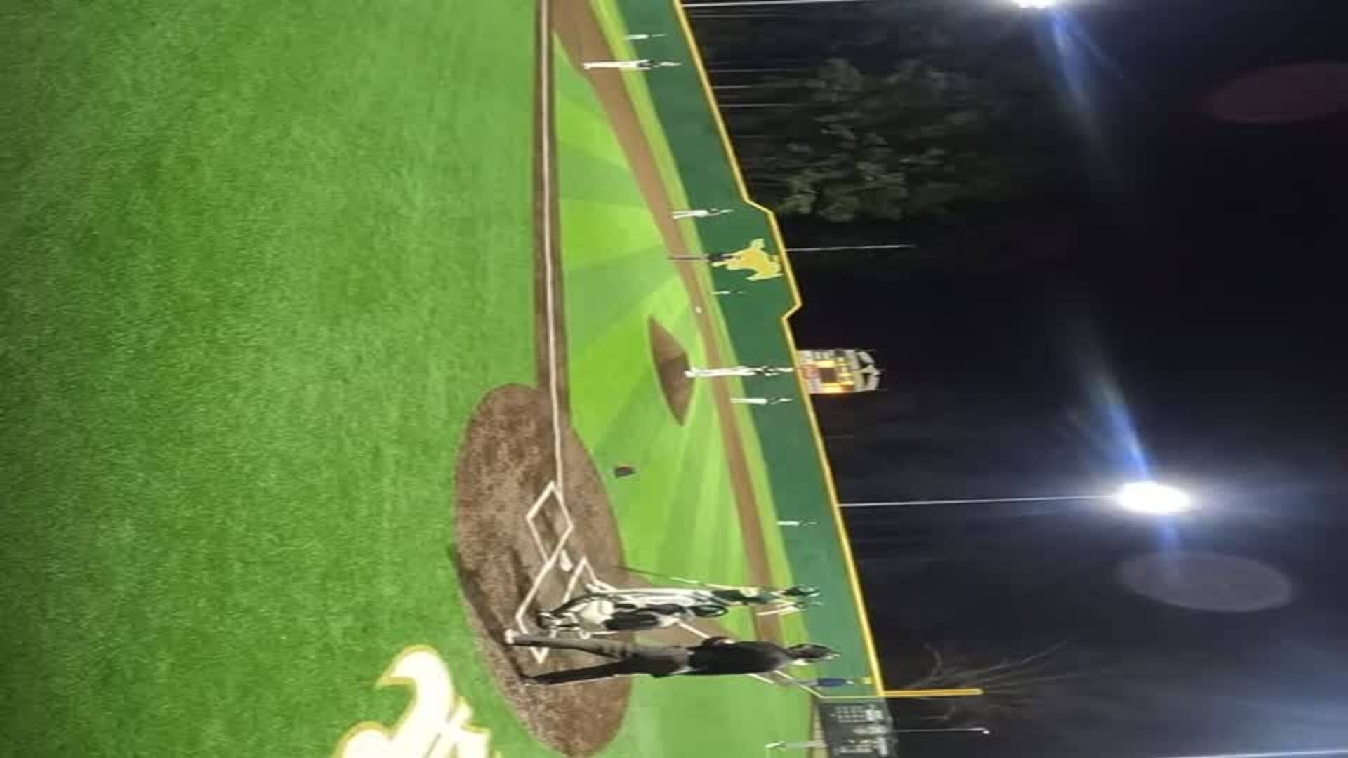 Shortstop Dakota Smith steals hit and keeps no hitter going with Double play.