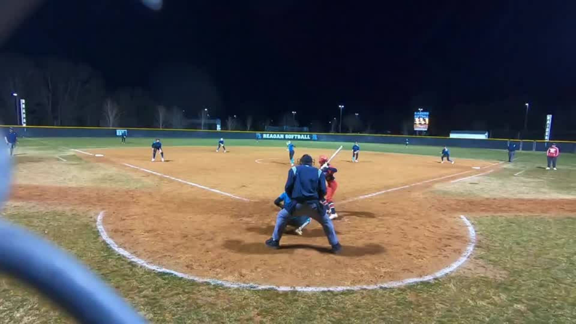 Bailey Huff Catches Routine Fly Ball To Centerfield