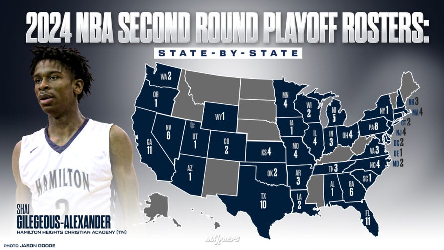 California and Florida lead the way when it comes to producing players still alive in the postseason.