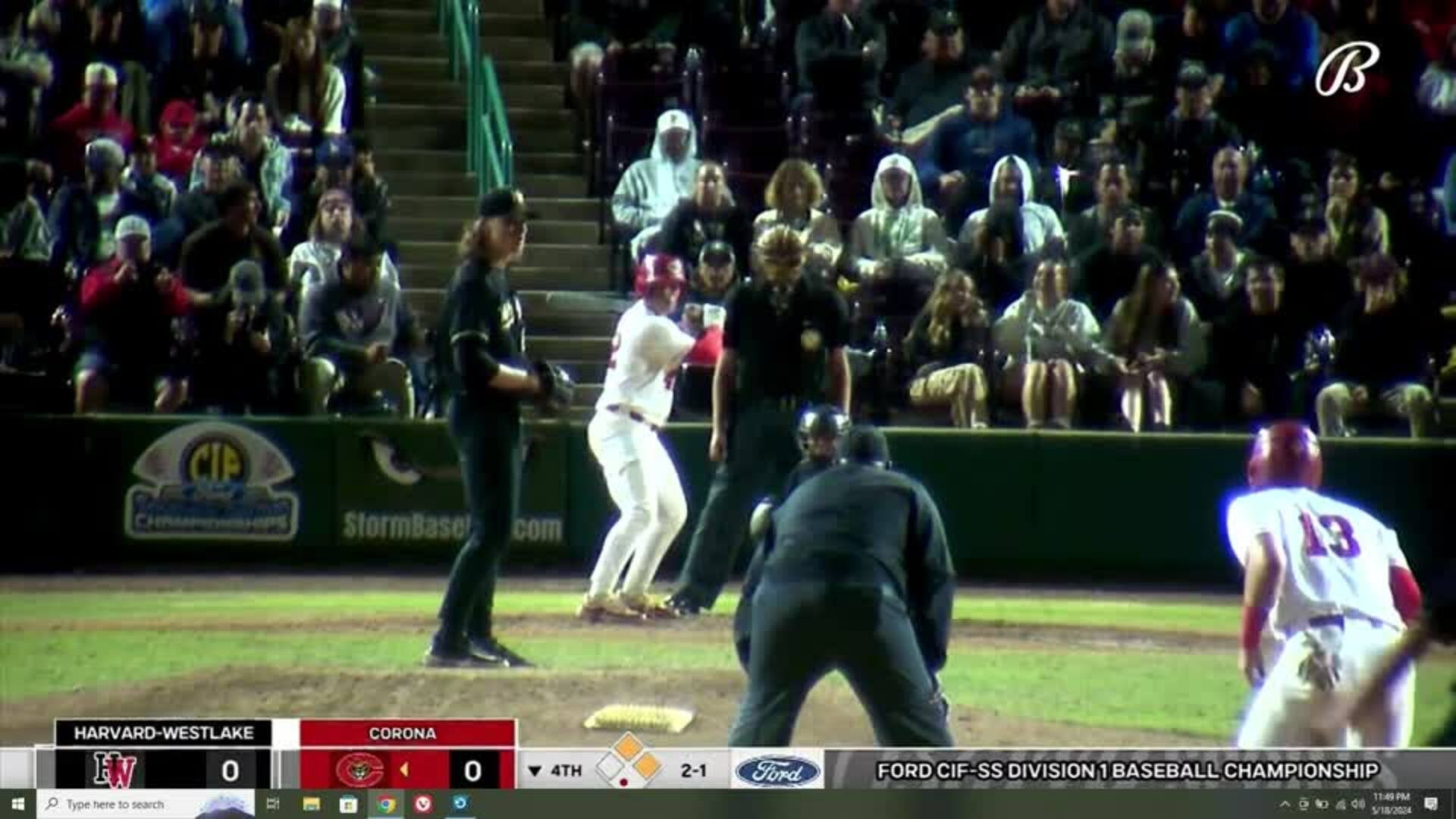 TCU commit Sam Burgess blasts 3-run HR, Corona beats Harvard-Westlake 5-0