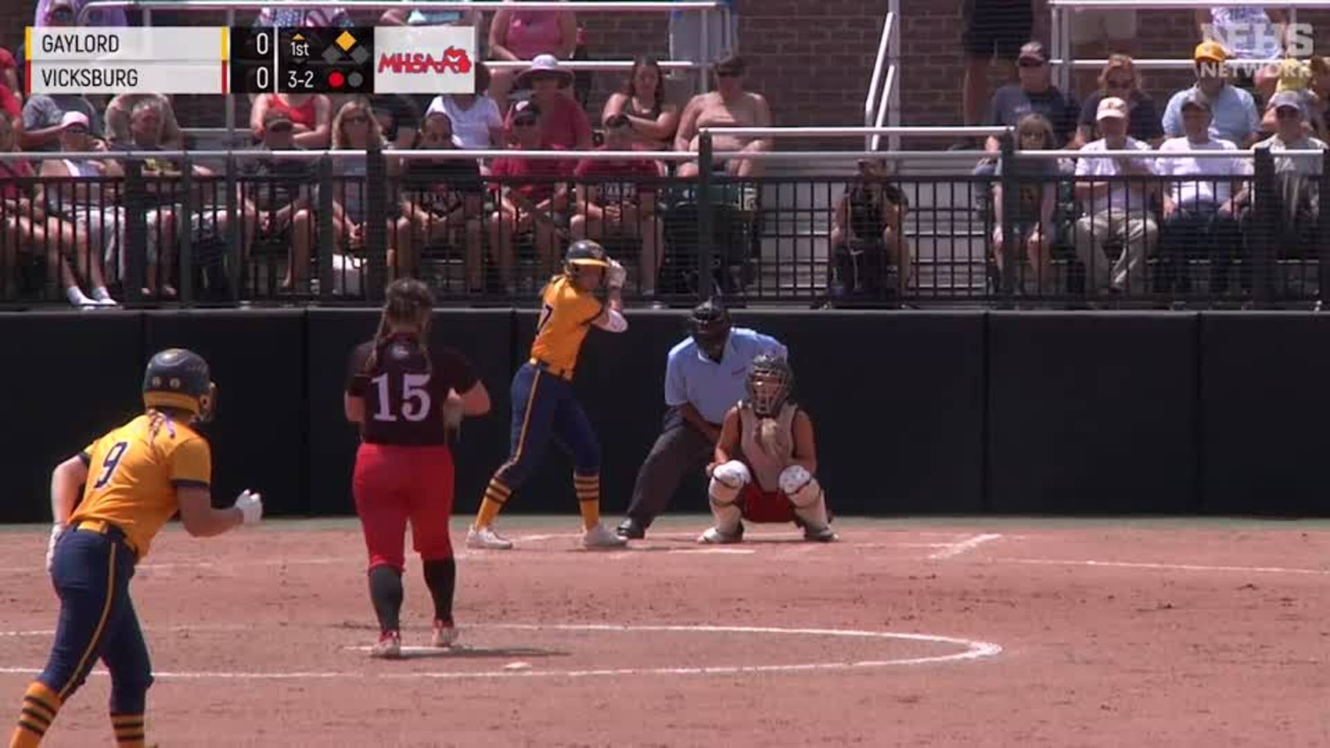 Highlights: Gaylord beats Vicksburg 3-2 in D2 softball title game