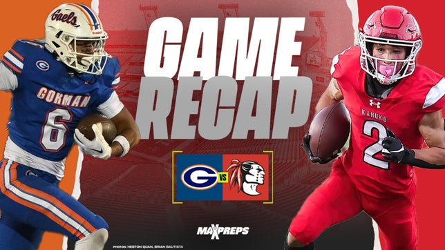 No. 2 Bishop Gorman (Las Vegas, NV) welcomed Kahuku (HA) to the mainland and rolled to a 33-7 win to extend its winning streak to 26.