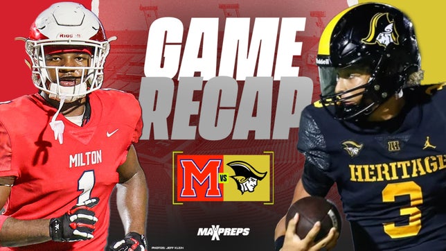 Highlights of #6 Milton's (GA) 37-28 win over #20 American Heritage (Plantation, FL) in the Broward County Showcase.
