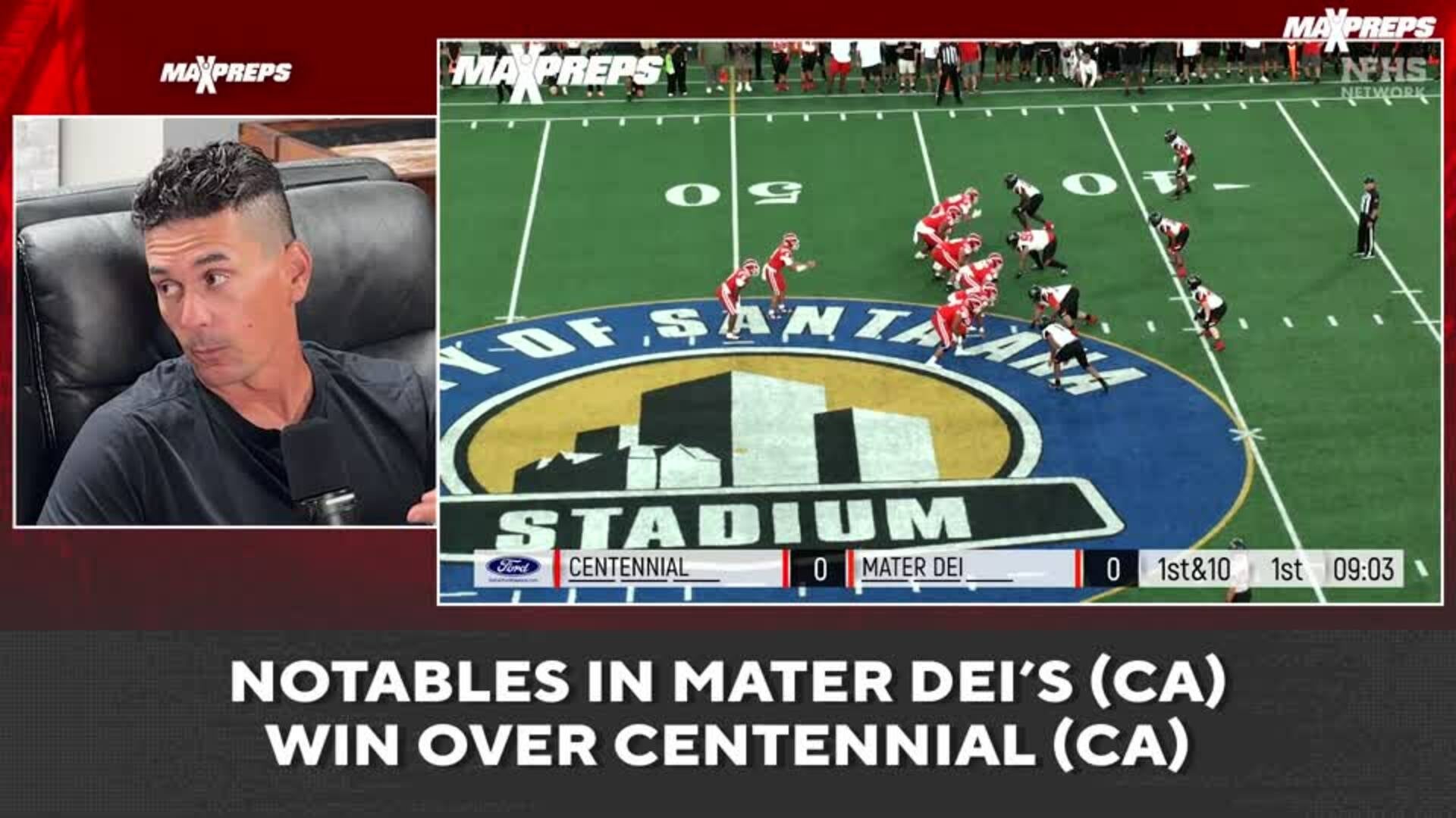 MaxPreps Podcast Ep 1: Mater Dei Rolls Centennial 42-25