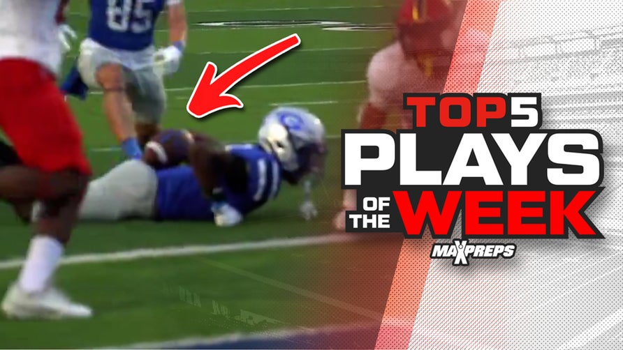 Georgetown's (TX) Max Muniz's insane touchdown catch off the back of his teammate Zavier Warren headlines the top 5 plays of week 2 of the 2024 high school football season.