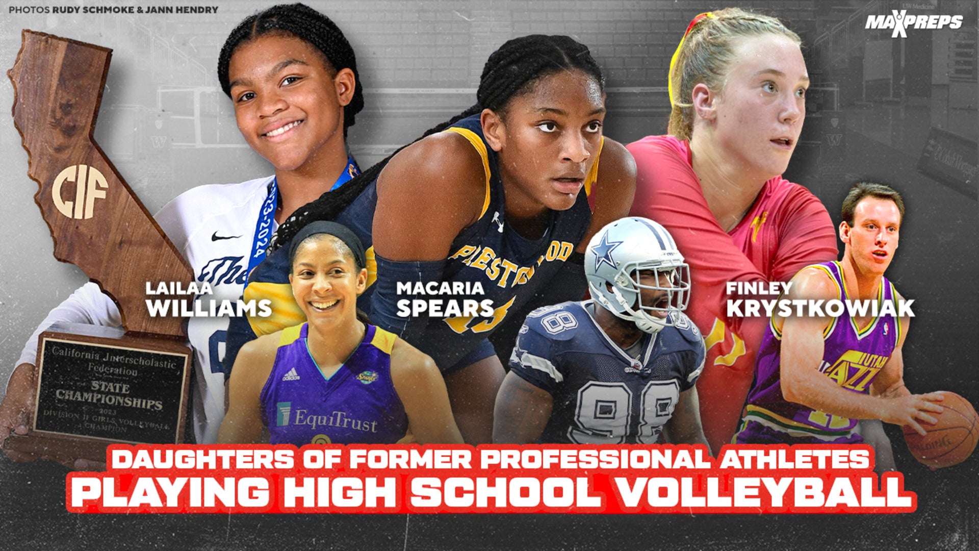 Daughters of Former Professional Athletes Playing High School Volleyball