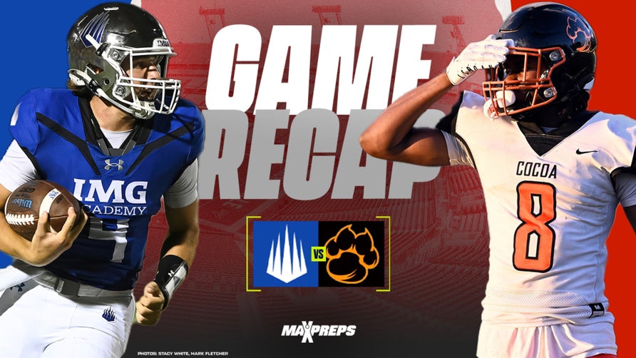 Highlights of IMG Academy's (Bradenton, FL) 34-13 win over Cocoa (FL).