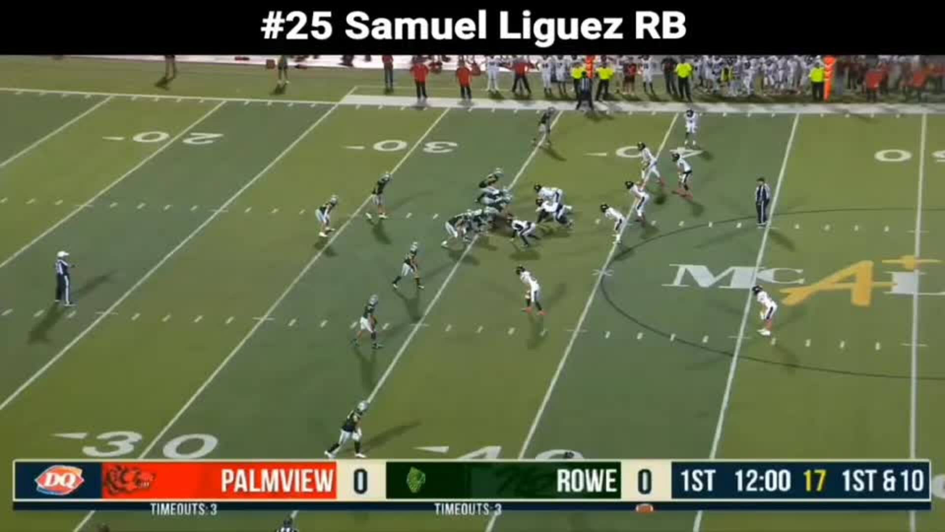 #25 Samuel Liguez RB Highlights 9/20/2024