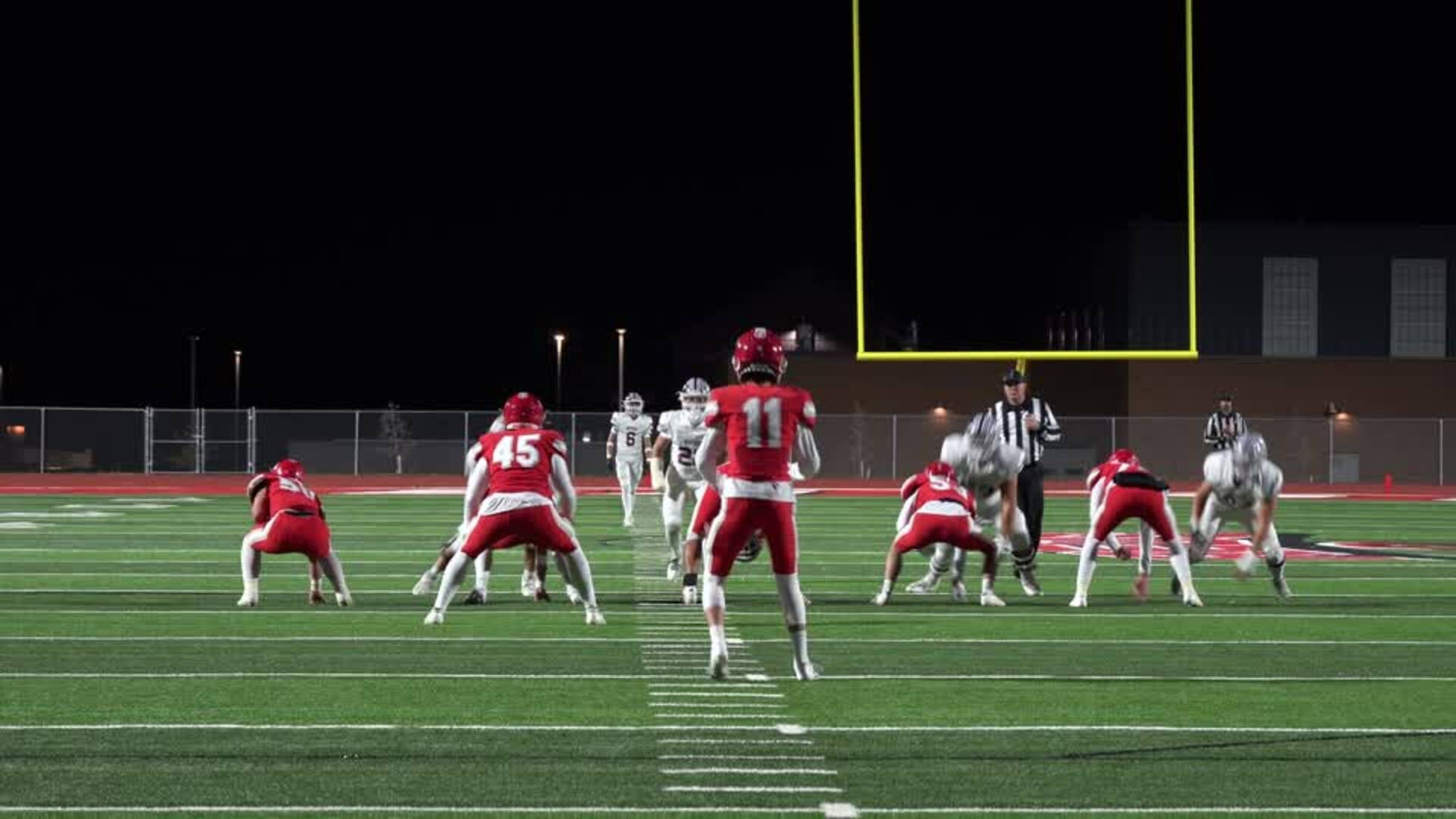 Eaton Punter keeps ball - Pays the price - Cole Bialek