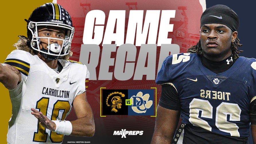 No.6 Carrollton and No. 28 Douglas County squared off in a high-profile game on Friday. The Carrollton Trojans put the hurt on the Douglas County Tigers with a sharp 49-28 victory