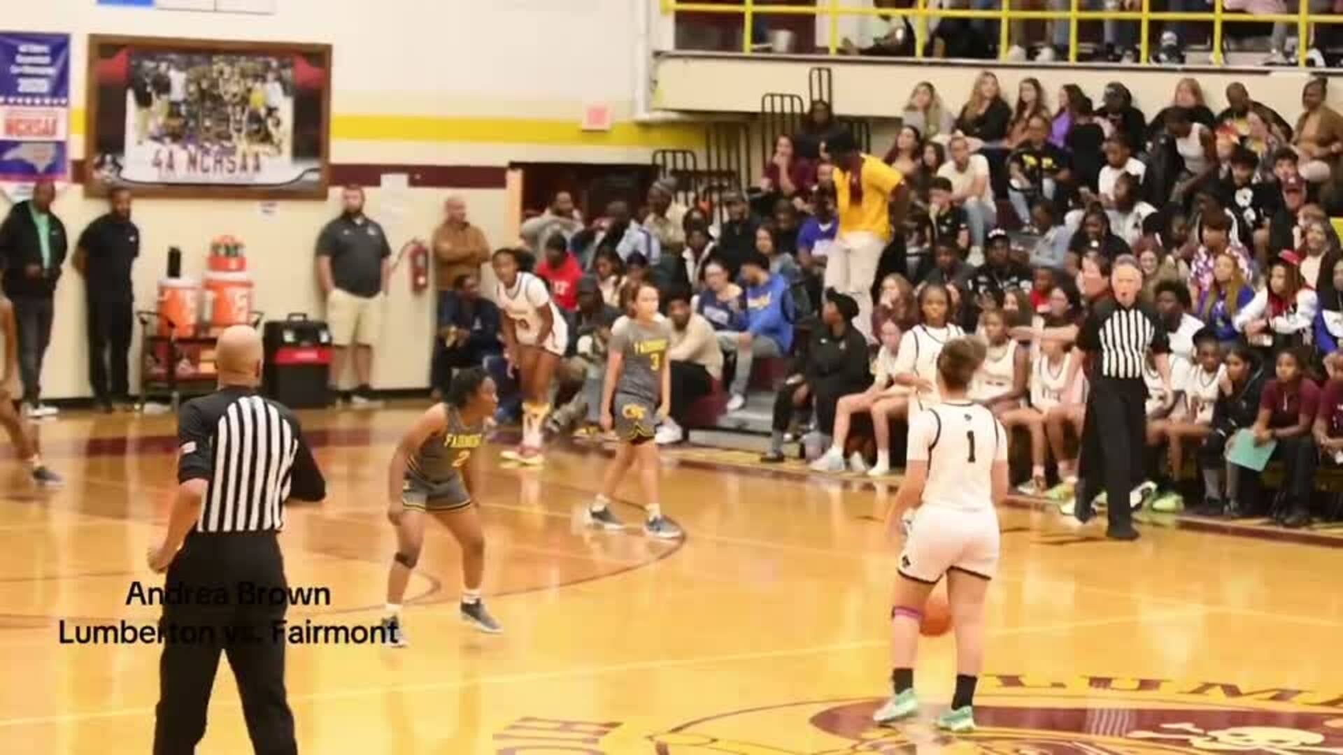 Andrea Brown-Andrea Brown's Big Game Can't Quite Lead Lumberton over Fairmont