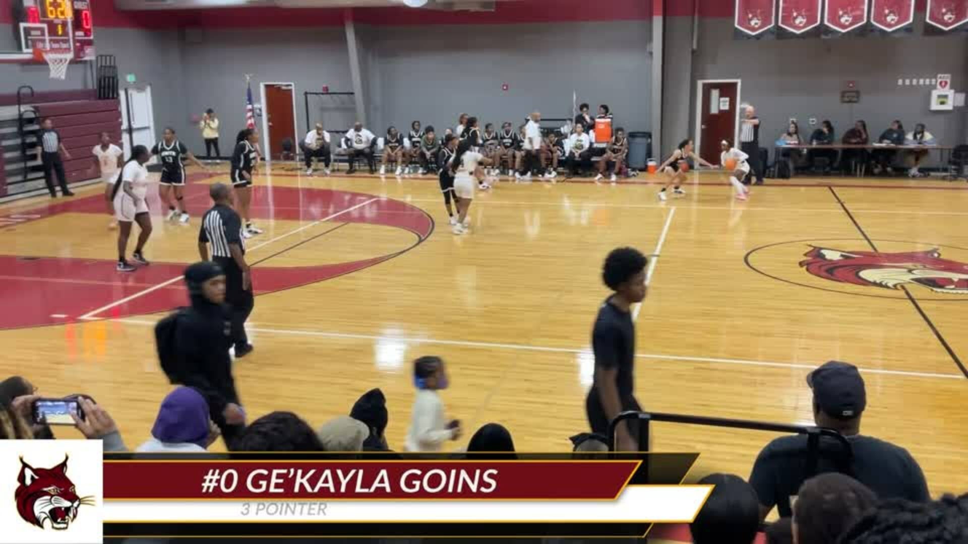 Ge'Kayla Goins Game Highlights vs Ben L. Smith