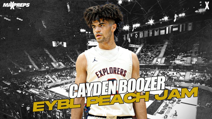 Highlights of the No. 2 ranked prospect in Florida, 6'4" Point Guard Cayden Boozer of Columbus high school (Miami, FL) at the EYBL Peach Jam showcase.