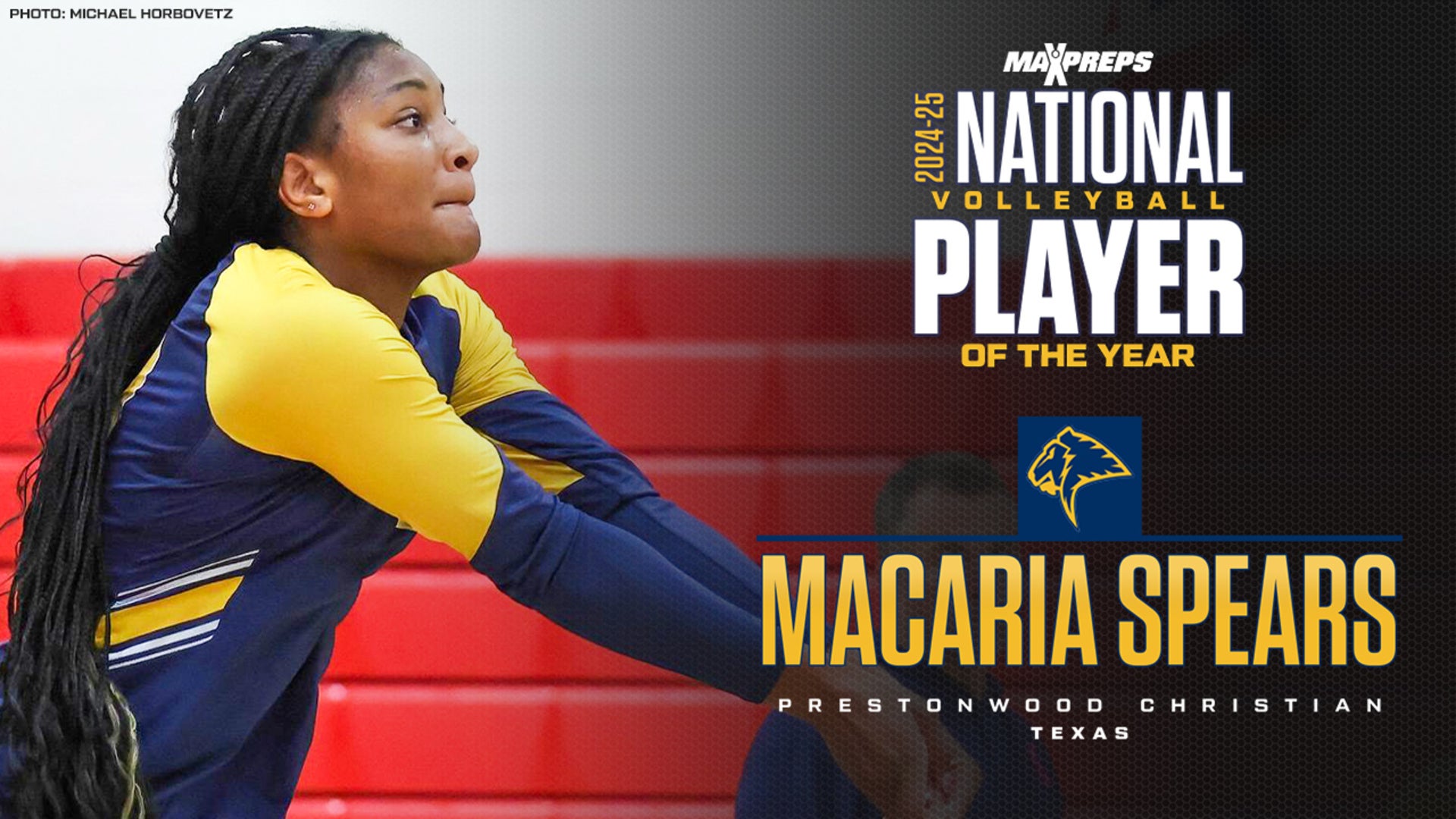Macaria Spears named 2024 MaxPreps National Volleyball Player of the Year