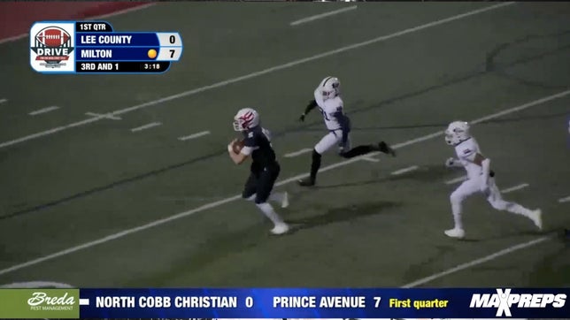 The Milton Eagles are one win away from back-to-back state champions and their first perfect season after taking down Lee County (Leesburg, GA) 56-28 in the Georgia Class 5A semifinals.