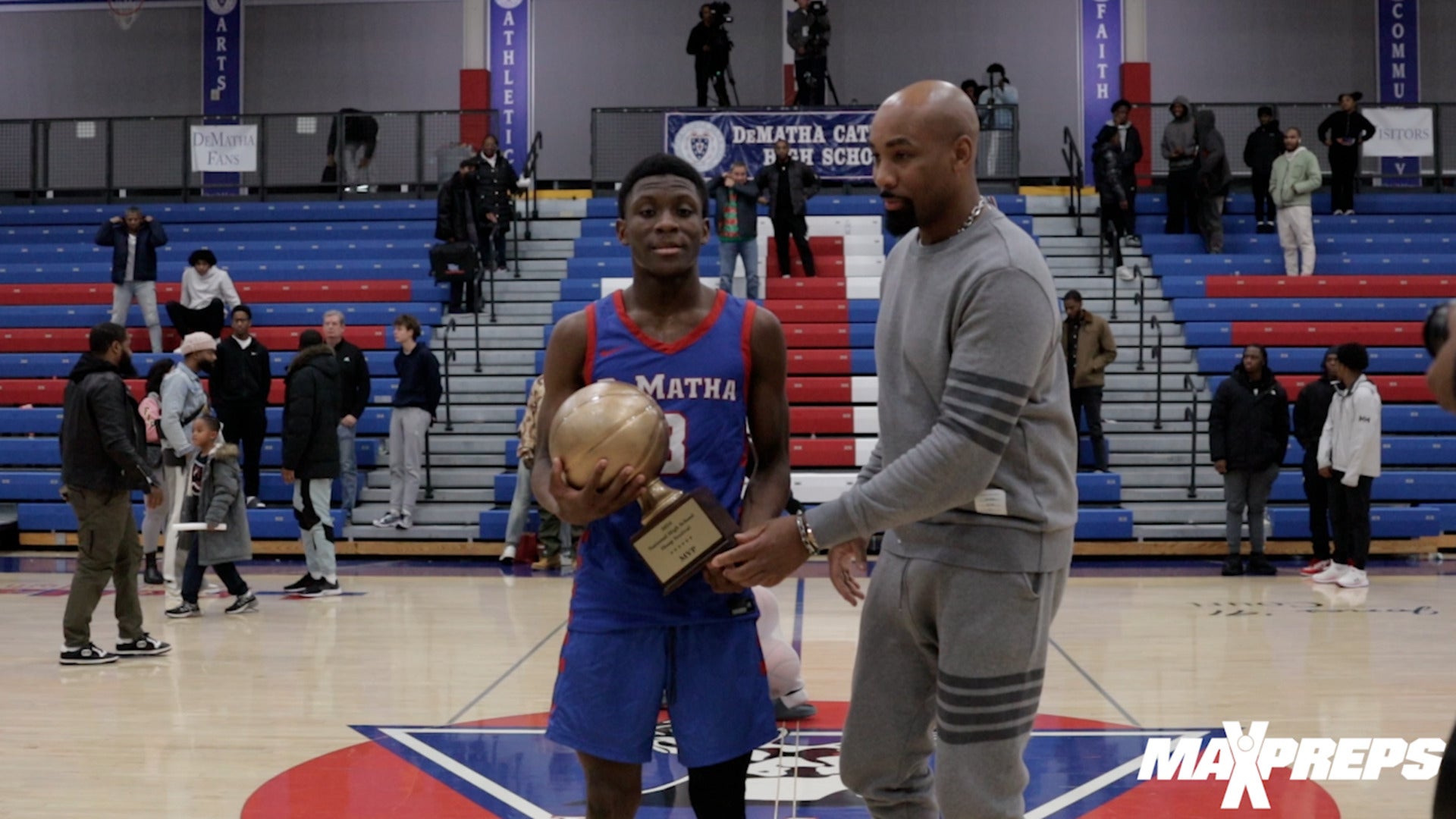 Dematha HS secures the win over Brennan HS in the National Hoops Festival
