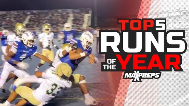 Folsom's (CA) 5-star junior QB Ryder Lyons' touchdown run headlines the top 5 runs of the 2024 high school football season.