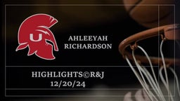 AHLEEYAH RICHARDSON HIGHLIGHTS-PLAYER TO WATCH
