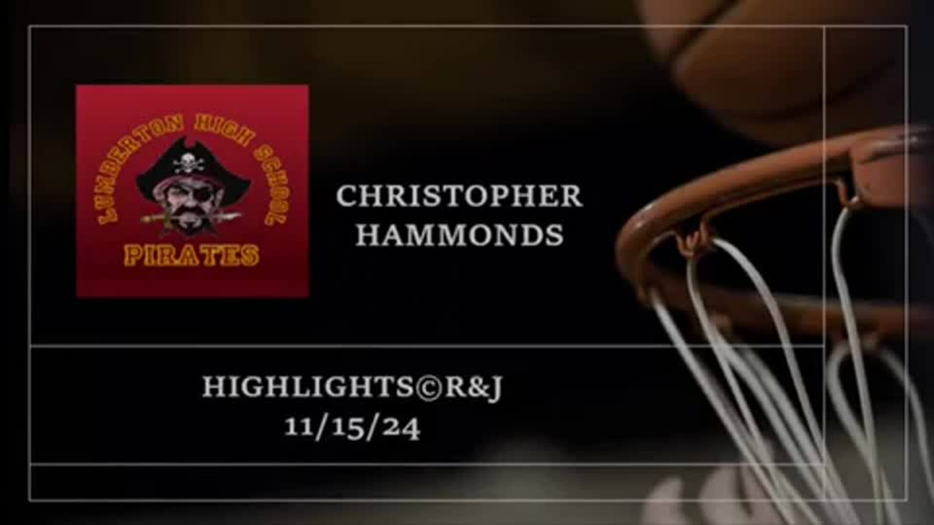 CHRISTOPHER HAMMONDS-HIGHLIGHTS-PLAYER TO WATCH