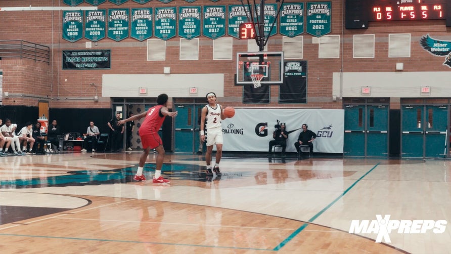 Highlights of Roosevelt Mustangs (Eastvale, CA) 77-59 win over the Coronado Cougars (Henderson, NV) at the 2024 Hoophall West.