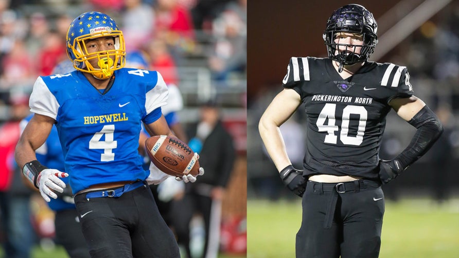 The Ohio State duo skipped their senior seasons because of COVID. Highlights of Sawyer at Pickerington Central in Ohio and Henderson at Hopewell in Virginia.