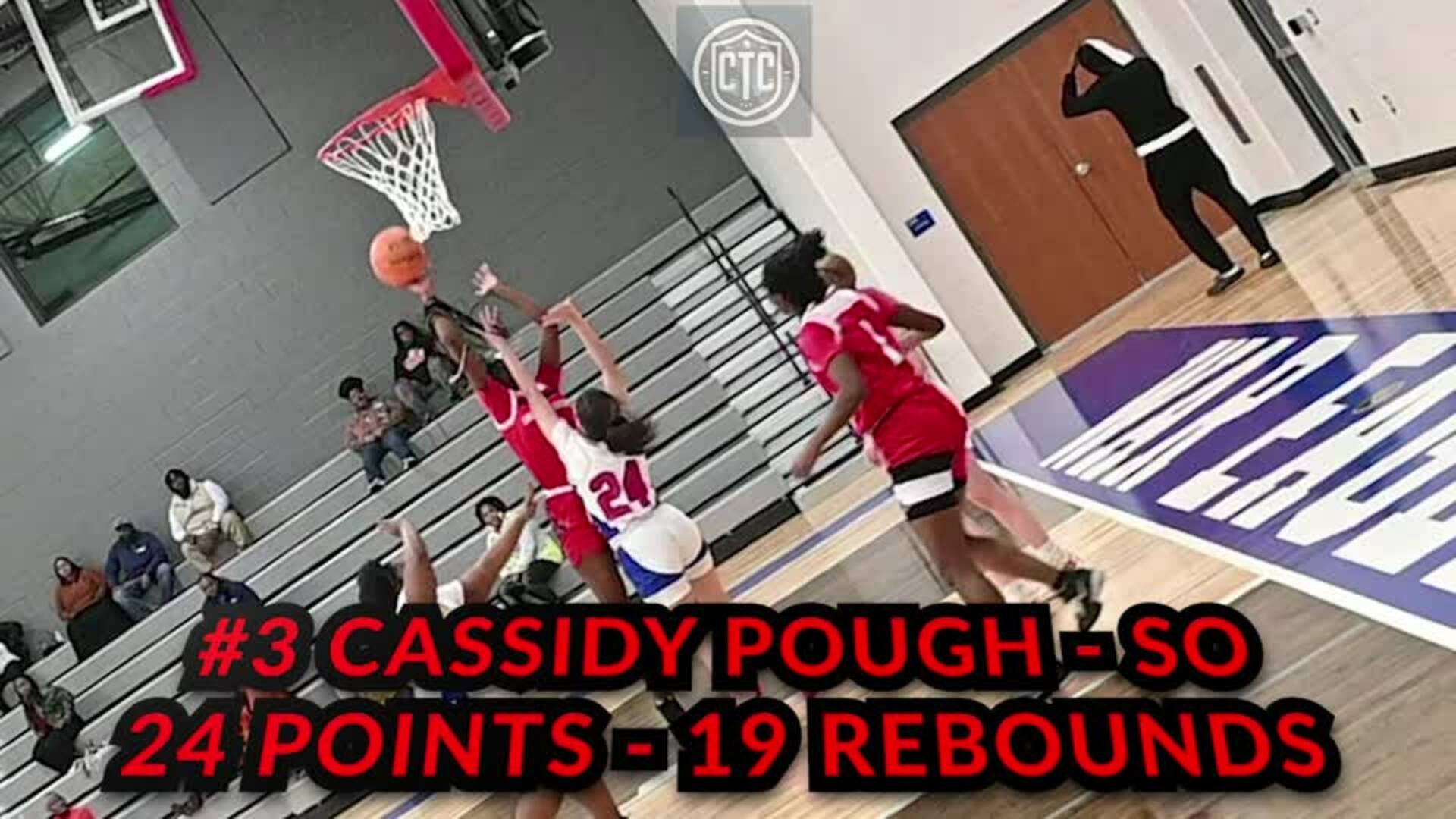 Cassidy Pough double-double