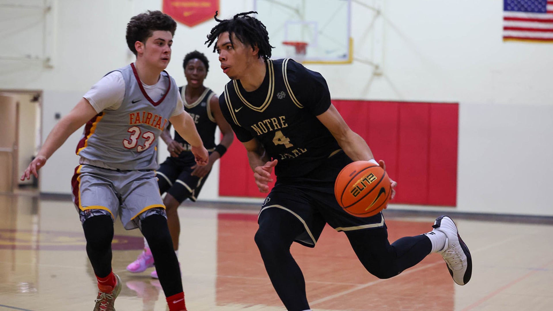 Tyran Stokes of Notre Dame (CA) dominates competition at Hoophall West