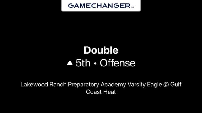 Andrew Cordani doubles on a fly ball to right field gap in the 5th.