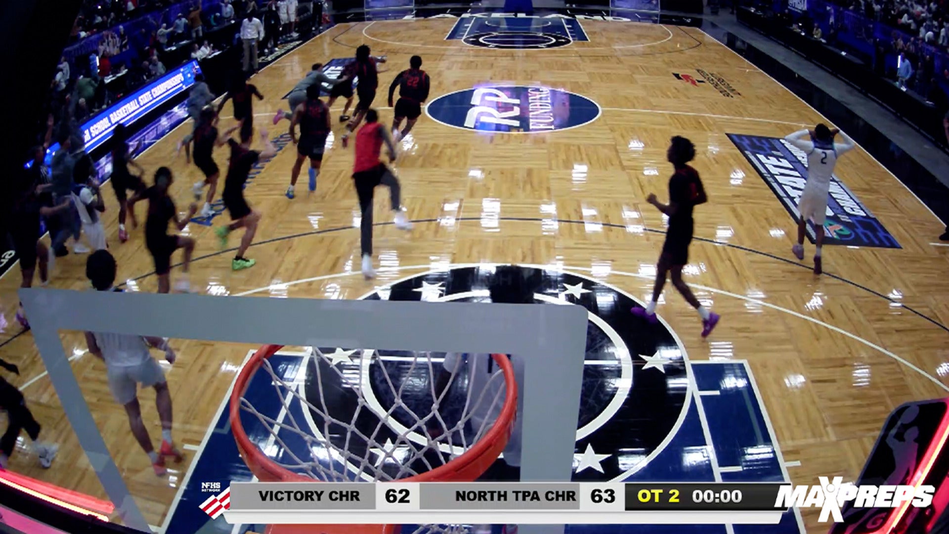 Florida 1A boys semifinal - 4OT thriller as Victory Christian beats North Tampa Christian 65-63 on buzzer-beating 3-pointer.