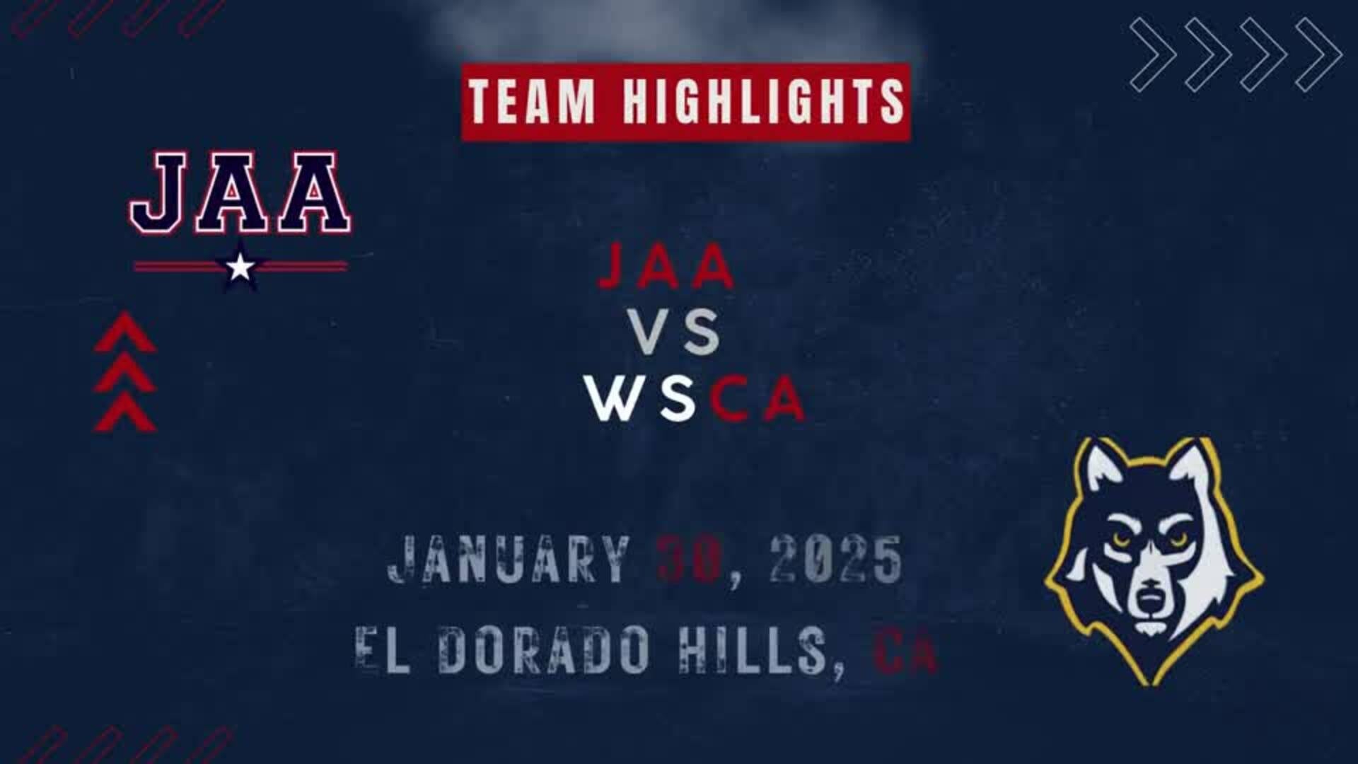 John Adams Academy (edh) vs WSCA (1/30/2025)