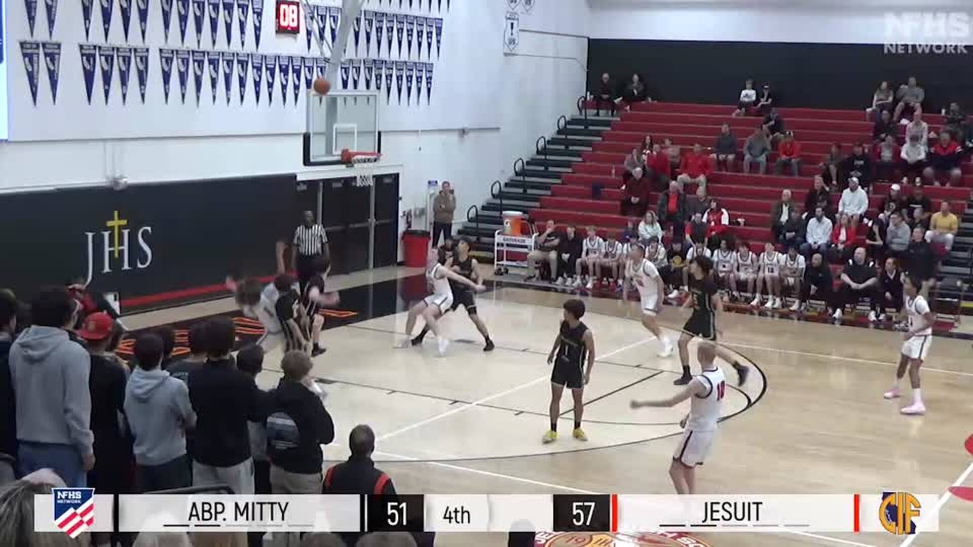 Amaury Mckinney with big put-back for Jesuit
